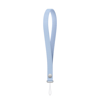Wrist Strap, crisp blue color (light blue), a single strap with a connector at the end